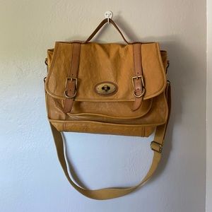 Leather Fossil Maddox Satchel Bag